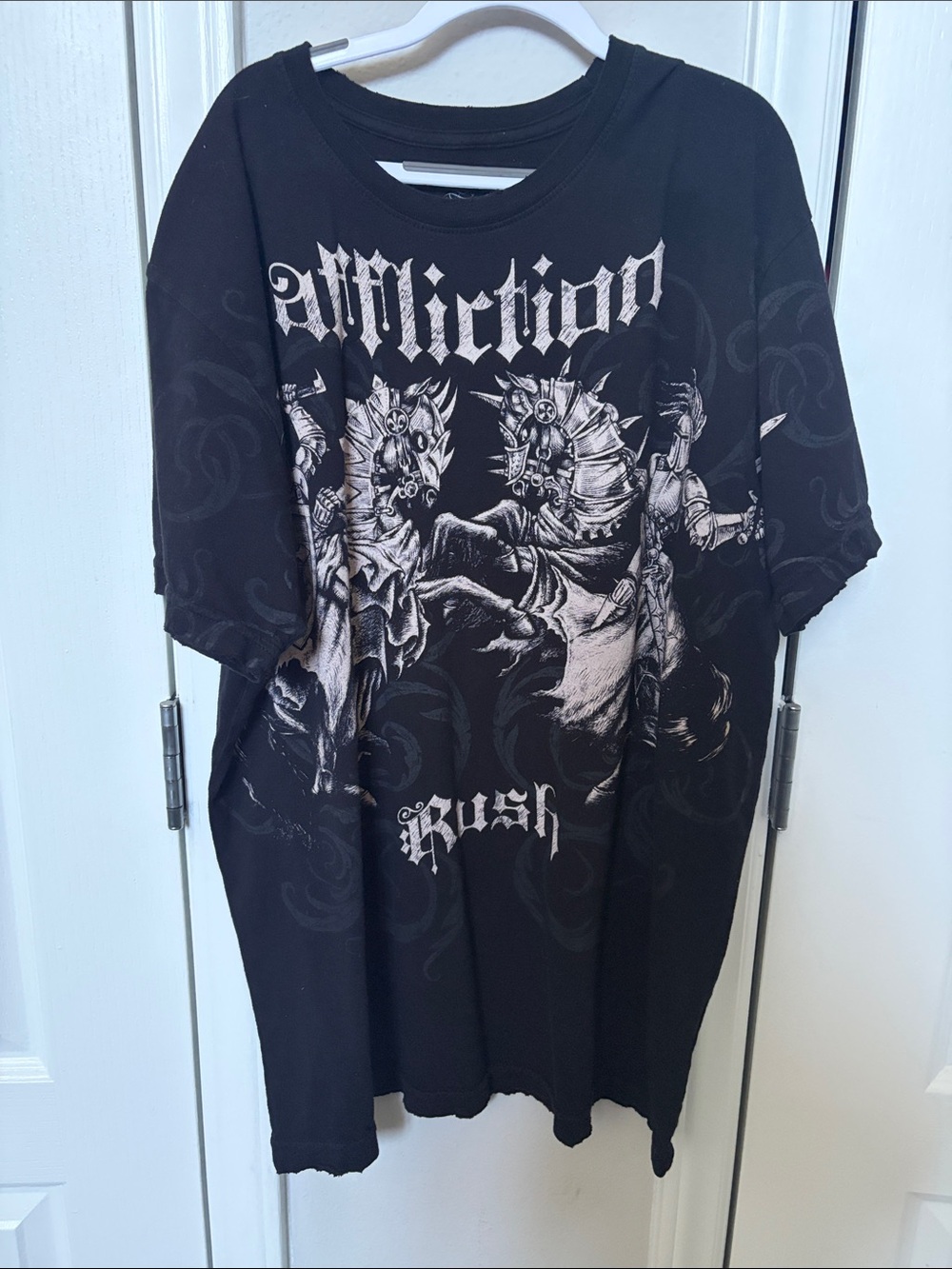 Affliction Black Short-Sleeve 'Rush' Graphic Tee